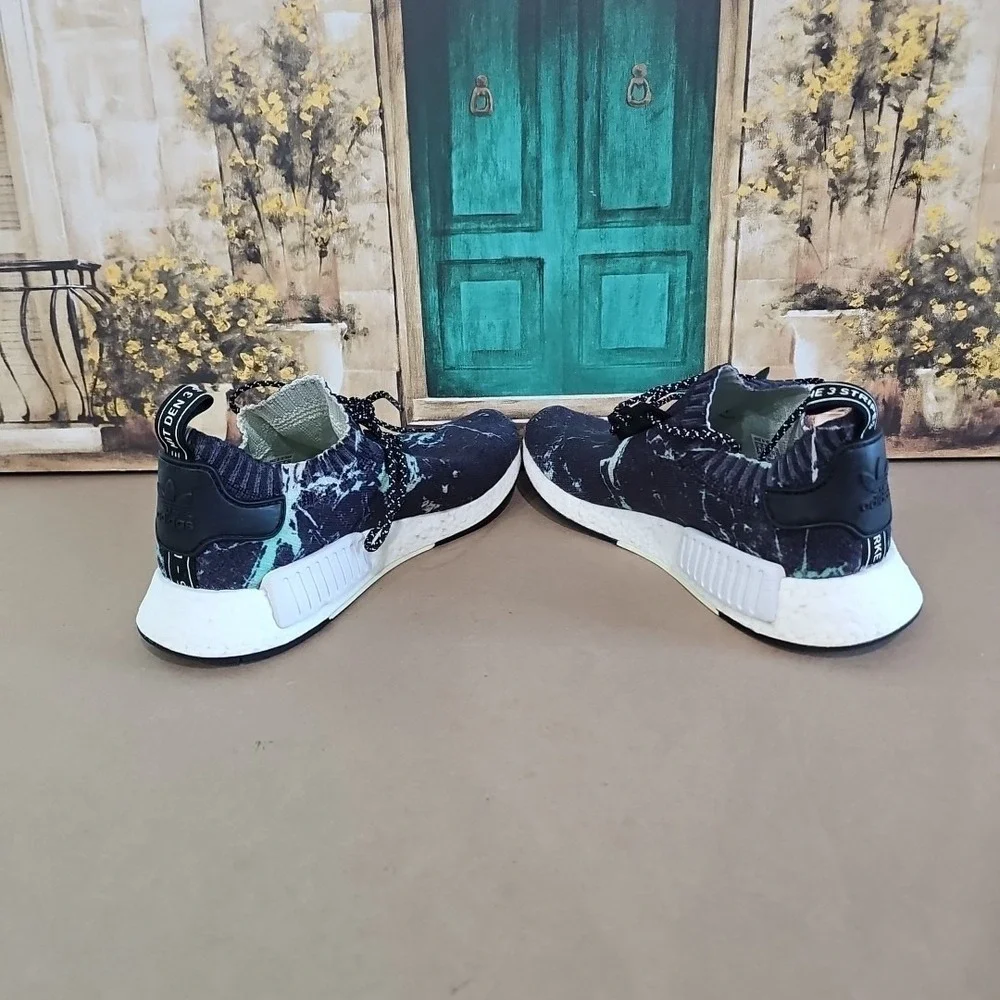 BB7996 Adidas NMD R1 Primeknit Marble Aero Men's Size 8 Sneakers